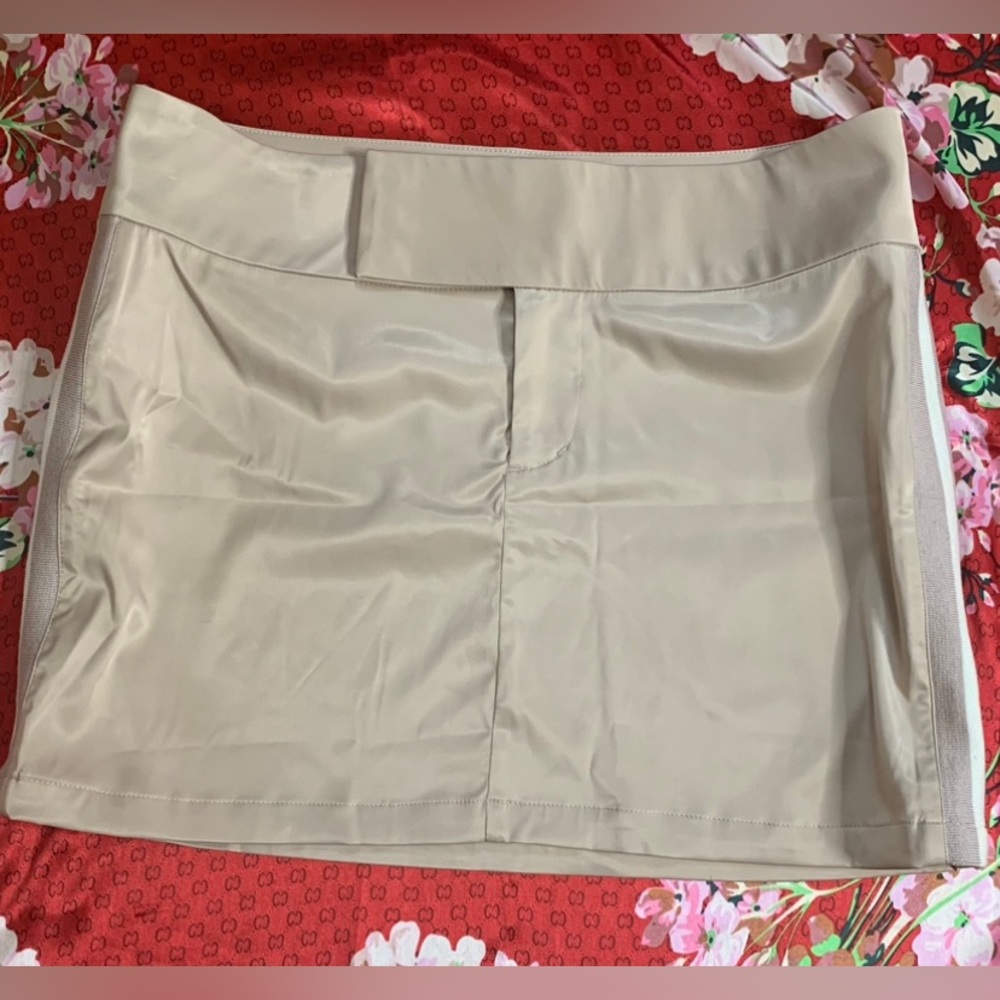 Vintage Jordache Turquoise Polyester Sport Boxing Mini Skirt Women's Size XL